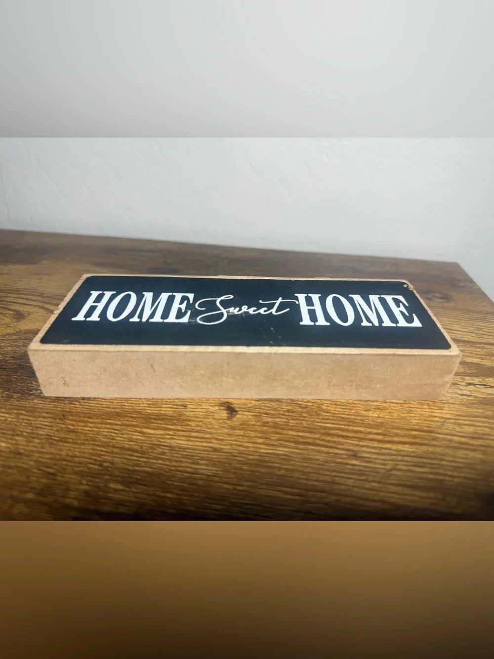 Home Sweet Home Rustic Wood Block Sign – Farmhouse Décor